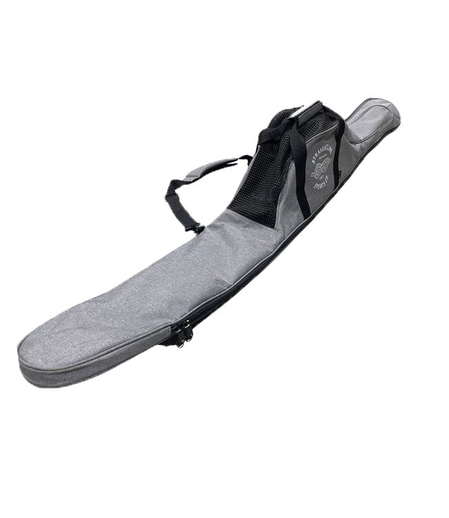 Straight Line Deluxe Slalom Ski Bag — fully padded slalom bag with side zipper, breathable mesh top, and tip and tail protection