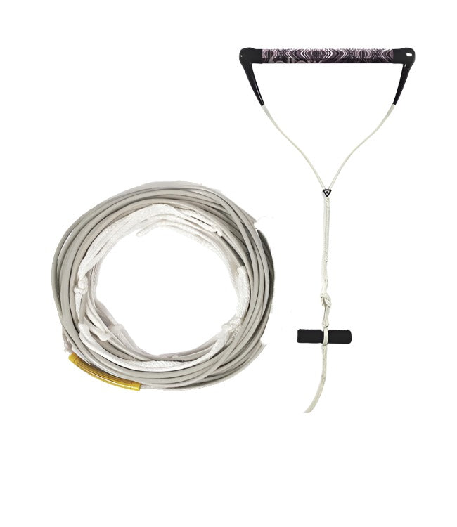 Follow Pro Wake Rope & Handle - alternate angle showing both colourways of the complete setup