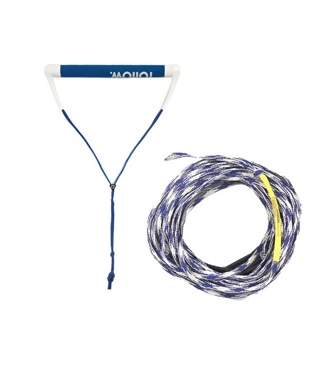 Follow Team Wake Rope & Handle - alternate angle showing colour combination on water