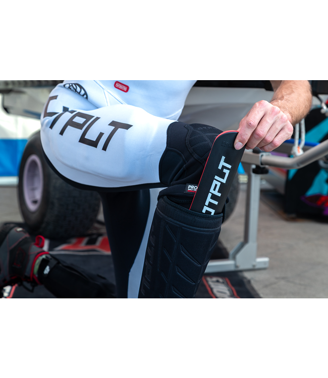 Jetpilot RX Vault Protech Black/Blue Mens Race John Wetsuit rider portrait showing torso fit