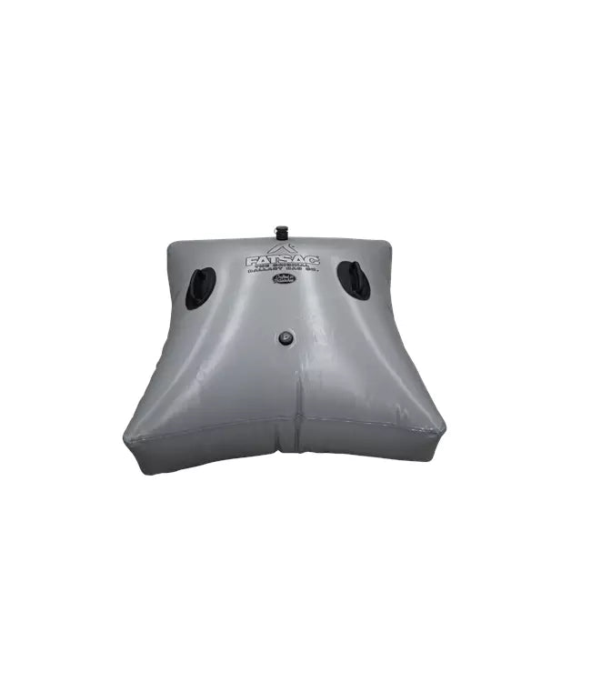 Fatsac 500lb Floor Sac grey alternate view showing the rectangular profile and reinforced corner construction