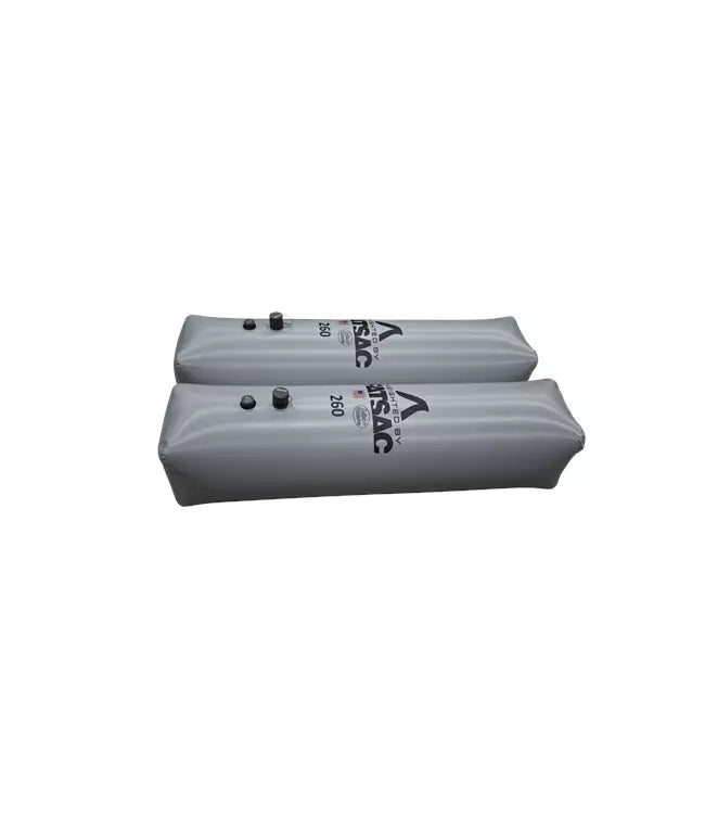 Fatsac Side Sac Ballast Bag Pair grey alternate view showing both bags laid out side by side