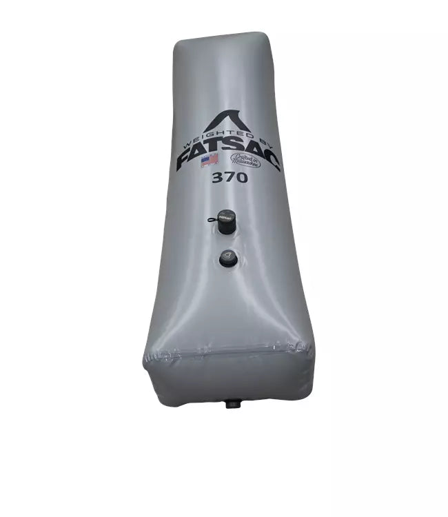 Fatsac Tube Sac grey alternate view showing the elongated tube shape and end fittings