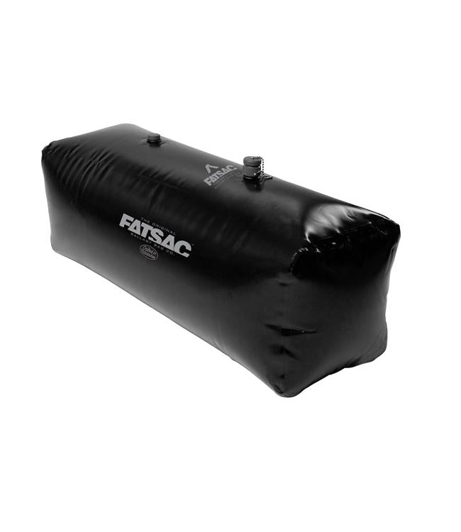 Fatsac Centre 750lb Ballast Bag black colourway shown standing upright with fill fittings visible