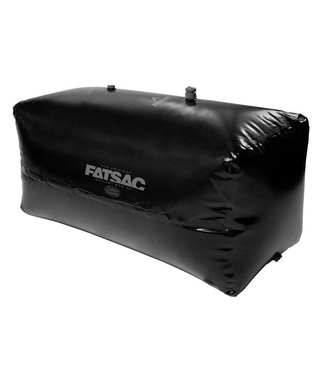 Fatsac Jumbo V-Drive Surf Sac 1100lb black colourway shown filled and standing upright