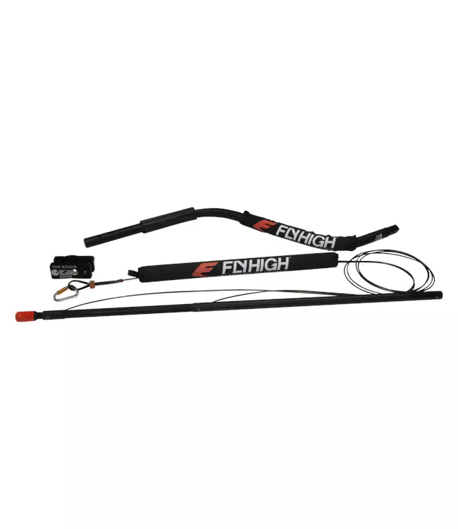 Barefoot International Deluxe Quad Contour Boom primary product view of the four-strut anodised aluminium boom