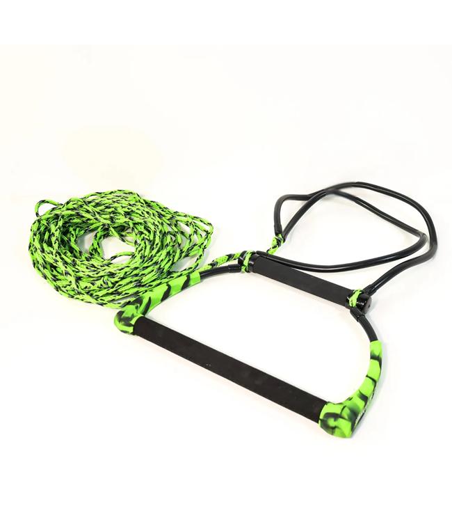 Straightline Deluxe Kneeboard Rope and Handle alternate colourway showing complete kneeboard rope package