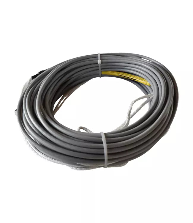 Barefoot International Spectra Rope with PVC and Foam Core - 100ft silver PVC coated floating barefoot mainline