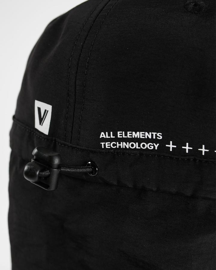 Jetpilot Venture Black Mens Legionaire Cap worn lifestyle shot of male model in cap
