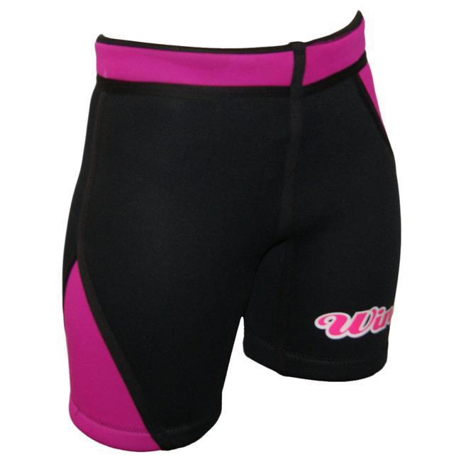 Wing Womens 3mm Wetsuit Shorts (2018) - Pink Side 2