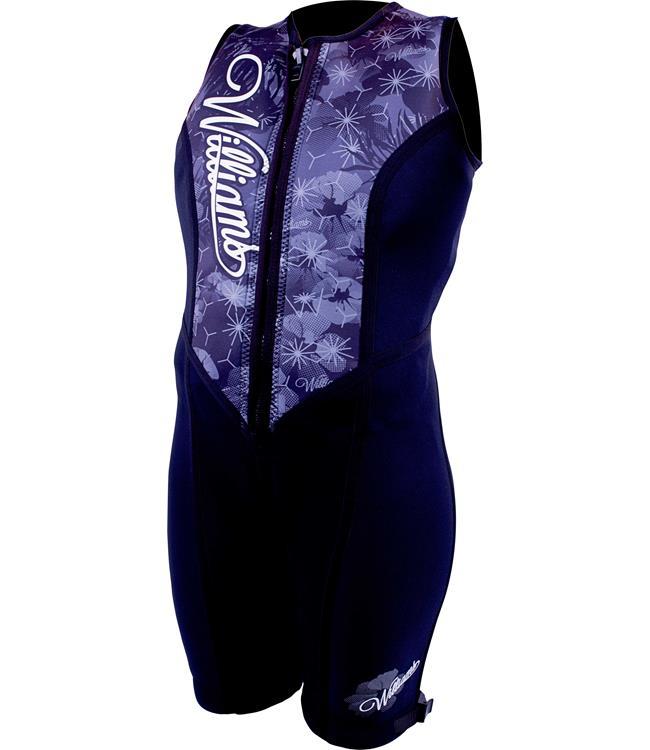 Williams Competitor Womens Barefoot Suit (2021) - Black - Waterskiers World