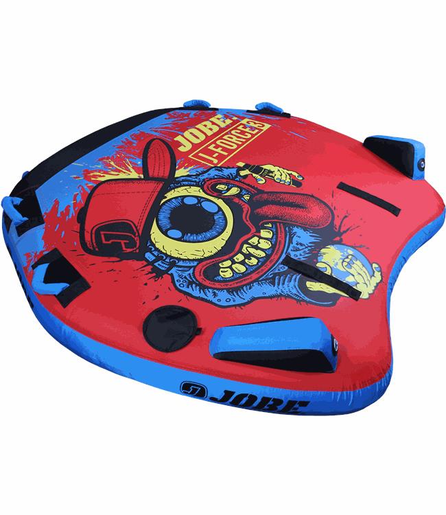 Jobe J-Force 3 3-person ski tube - studio product shot of full deck and 840D nylon cover