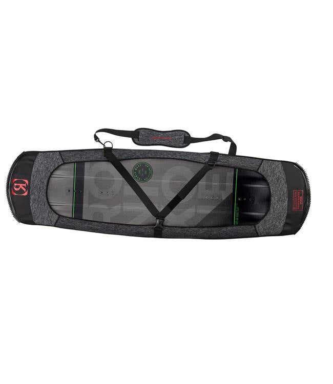 Ronix Bulwark Neo Wakeboard Sleeve – top-down view showing the neoprene cover wrapped around the wakeboard deck