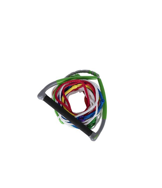 Radar Control Elliptical Rope & Handle Package - top view showing the elliptical handle and slalom rope