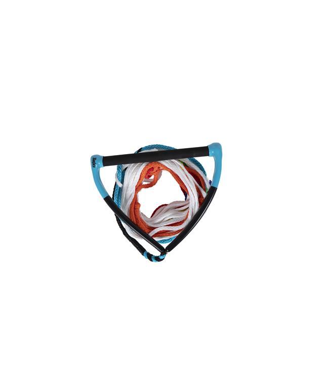 Radar Control Straight Rope & Handle Package - top view showing the straight handle and slalom rope