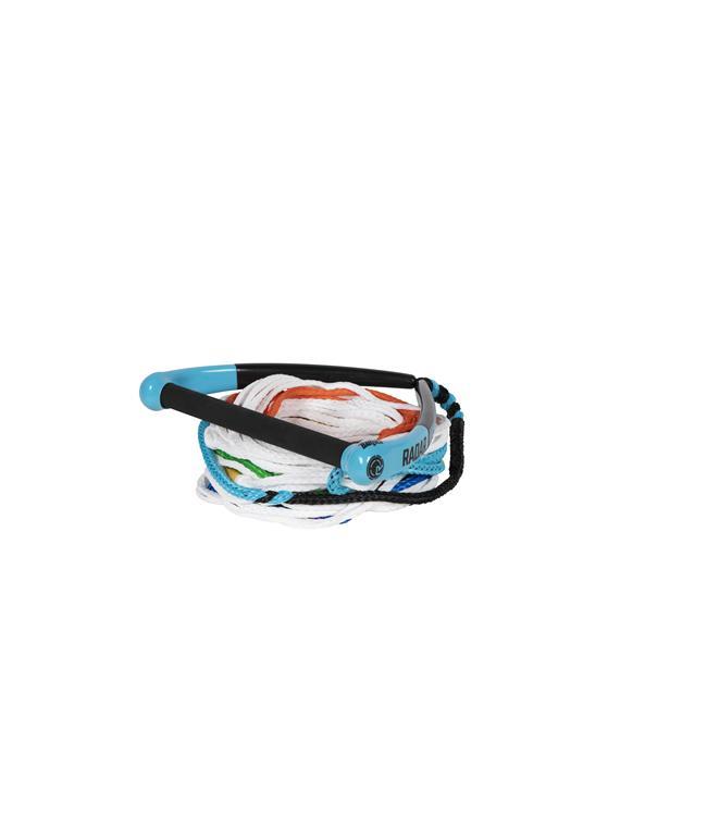 Radar Control Straight Rope & Handle Package - angle view of the 13" straight bar with 8-section mainline