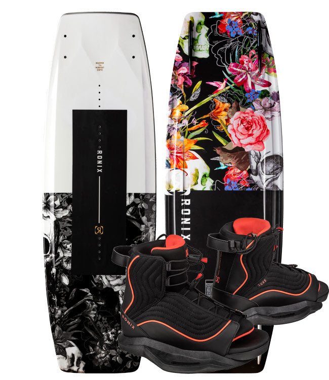 Ronix Quarter Til Midnight Wakeboard with Luxe Boots (2022) - Waterskiers World