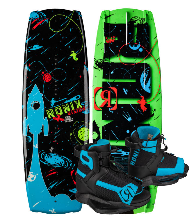 Ronix Vision Boys Wakeboard with Vision Boots (2022) - Waterskiers World