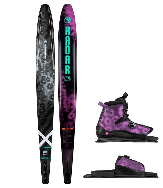 Radar Lyric Graphite Slalom Ski with Lyric BOA Boot & BOA ARTP (2022) - Waterskiers World