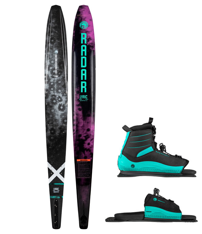 Radar Lyric Graphite Slalom Ski with Lyric Boot & ARTP (2022) - Waterskiers World