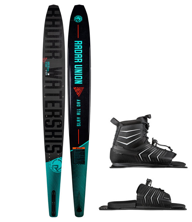 Radar Union Slalom Ski with Vector Boot & RTP (2022) - Waterskiers World