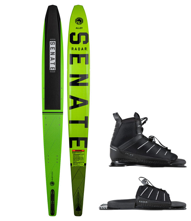 Radar Senate Alloy Slalom Ski with Prime Boot & ARTP (2022) - Waterskiers World