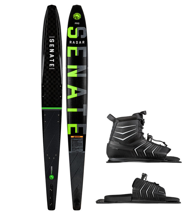 Radar Senate Pro Slalom Ski with Vector Boot & RTP (2022) - Waterskiers World