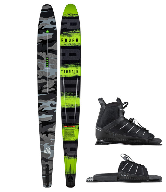 Radar Terrain Slalom Ski with Prime Boot & ARTP (2022) - Waterskiers World