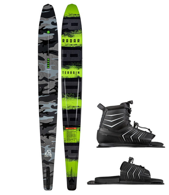 Radar Terrain Slalom Ski with Vector Boot & ARTP (2022) - Waterskiers World