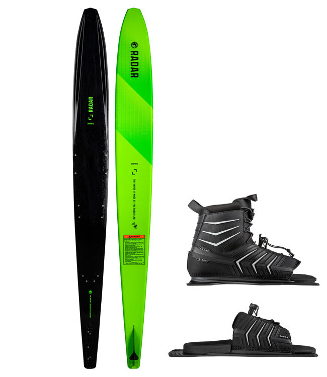 Radar Vapor Graphite Slalom Ski with Vector Boot & ARTP (2022) - Waterskiers World
