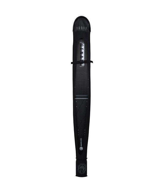 Radar Ariaprene Slalom Ski Sleeve top view — breathable ariaprene cover with built-in PVC fin protector