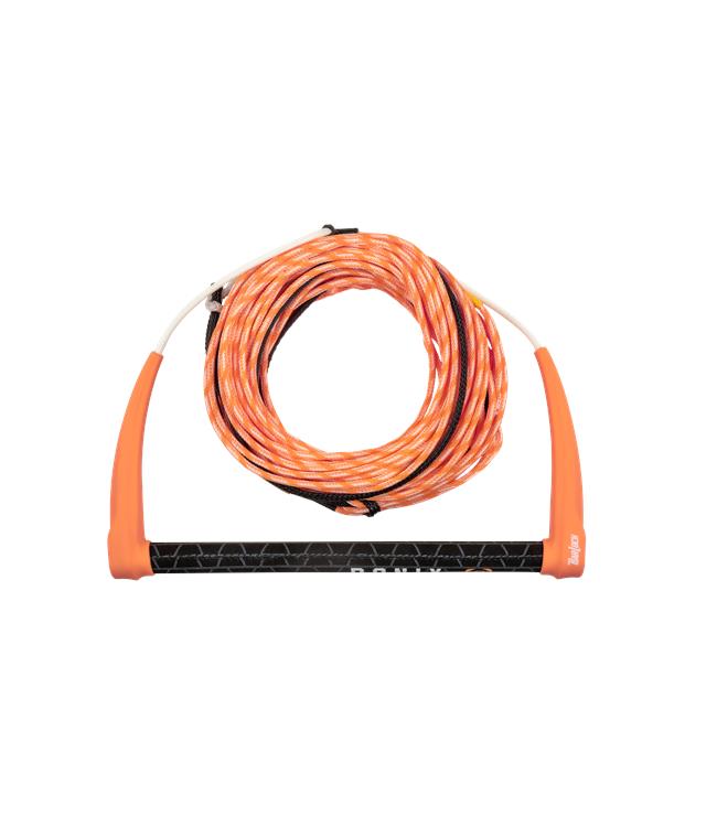 Ronix Womens Combo Wakeboard Rope & Handle - top-down view of complete rope and handle package