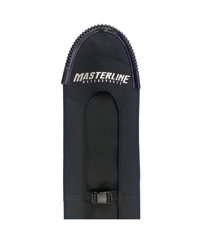 Masterline Deluxe Neo Ski Cover nose detail — plastic tip protector at the front of the slalom sleeve