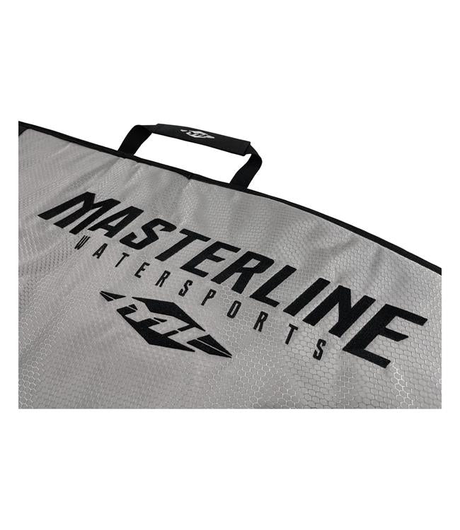 Masterline Deluxe Wakesurf Cover - opened view showing padded interior and dual zipper construction