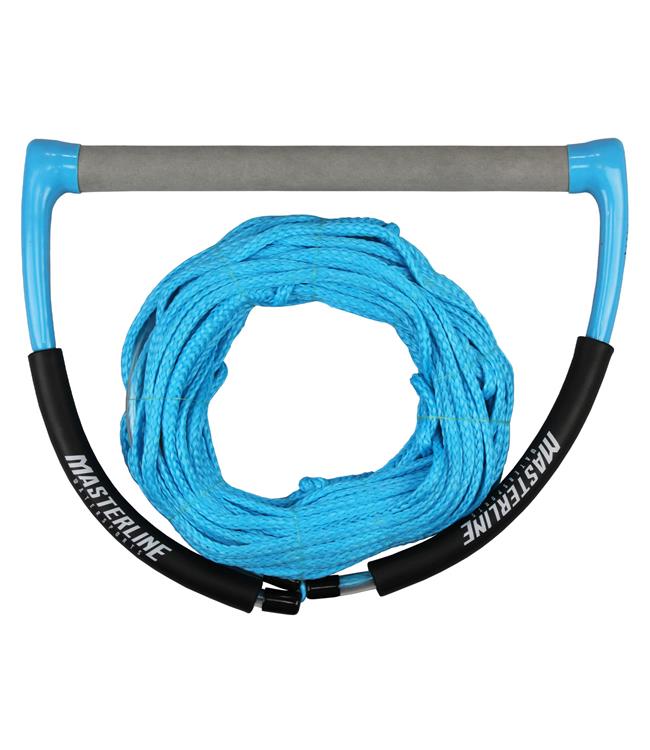Masterline Revert Wakeboard Rope & Handle in Blue - primary view of complete rope and handle setup