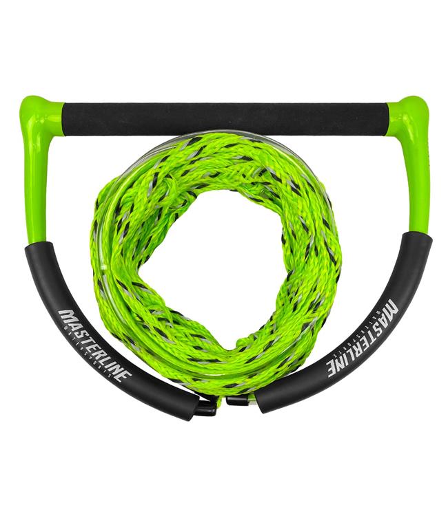 Masterline Elite Wakeboard Rope & Handle in Green - complete rope and handle package alternate colour