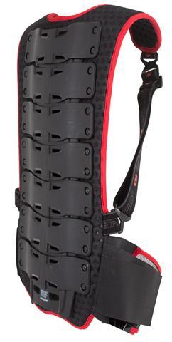 Jetpilot ProTech Black Back Brace back view showing rear panel construction and webbing reinforcement