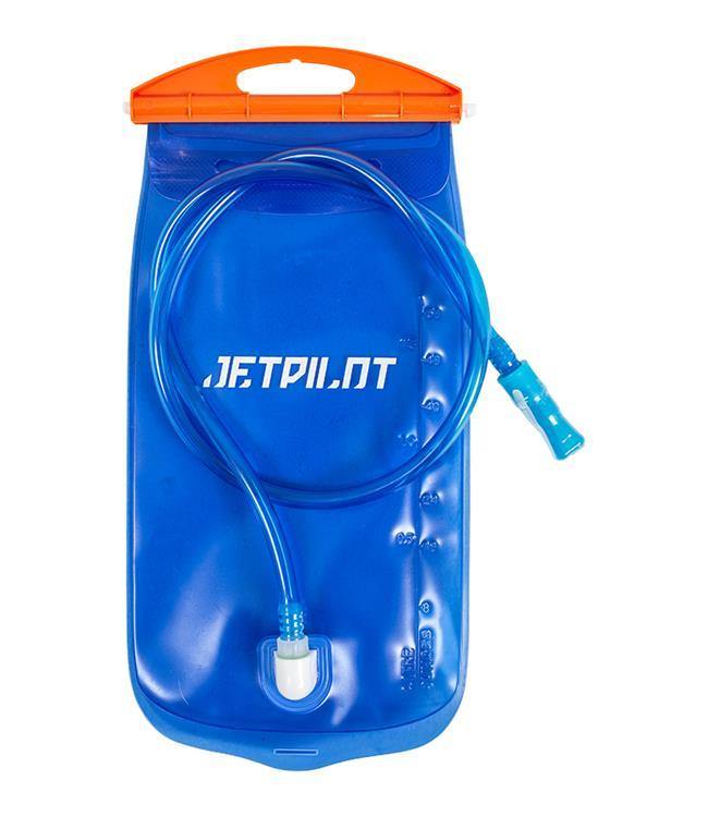 Jetpilot Venture Hydration Bladder in blue with bite valve drinking tube for in-pack water carry on rides