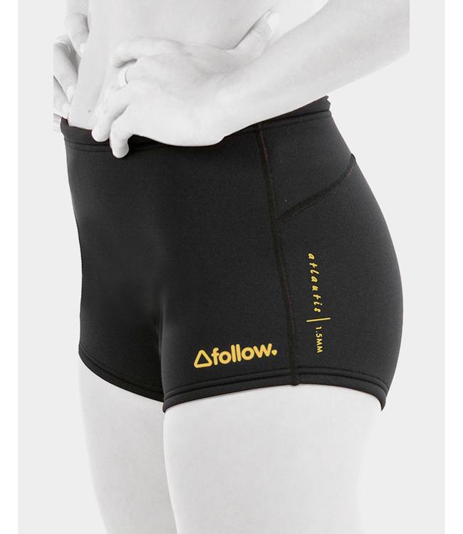 Follow Atlantis Womens 1.5mm Neo Shorts - Black - Waterskiers World