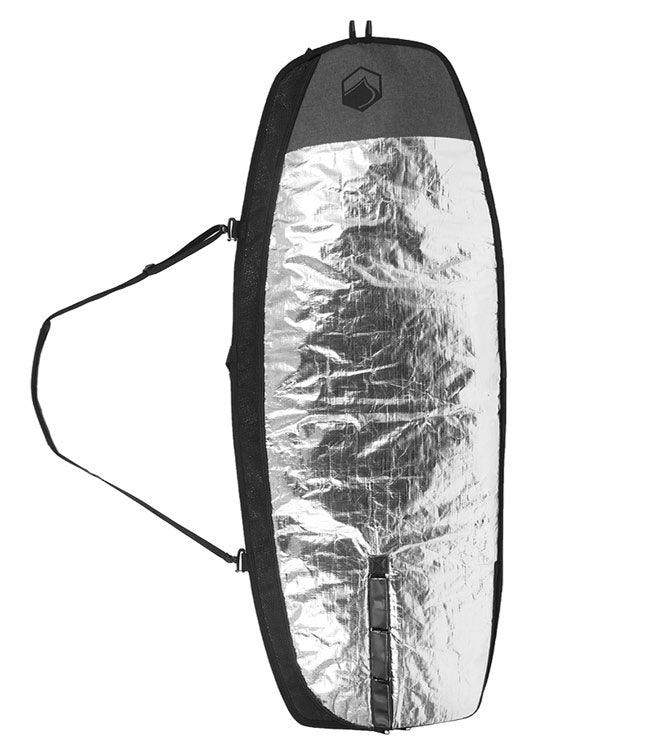 Liquid Force Foil Bag - alternate view showing silver sun-protective back and heavy duty oversized zippers
