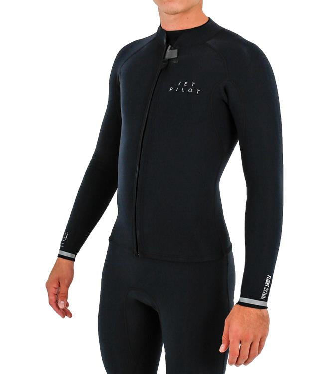 Jetpilot Flight Front Zip Long Sleeve Heater Top (2022) - Waterskiers World