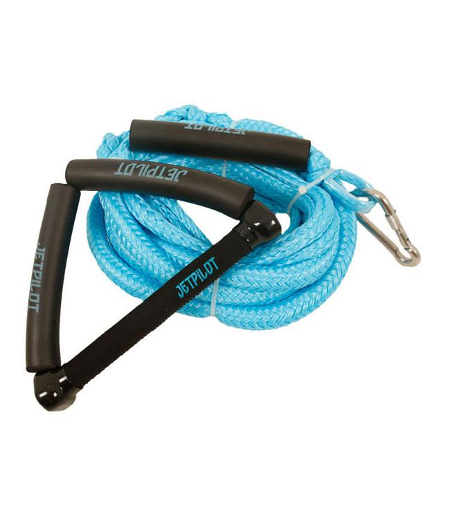 Jetpilot Deluxe Tow-In Surf Rope - 35ft polypropylene mainline with 12in handle and stainless snap hook for PWC tow-in