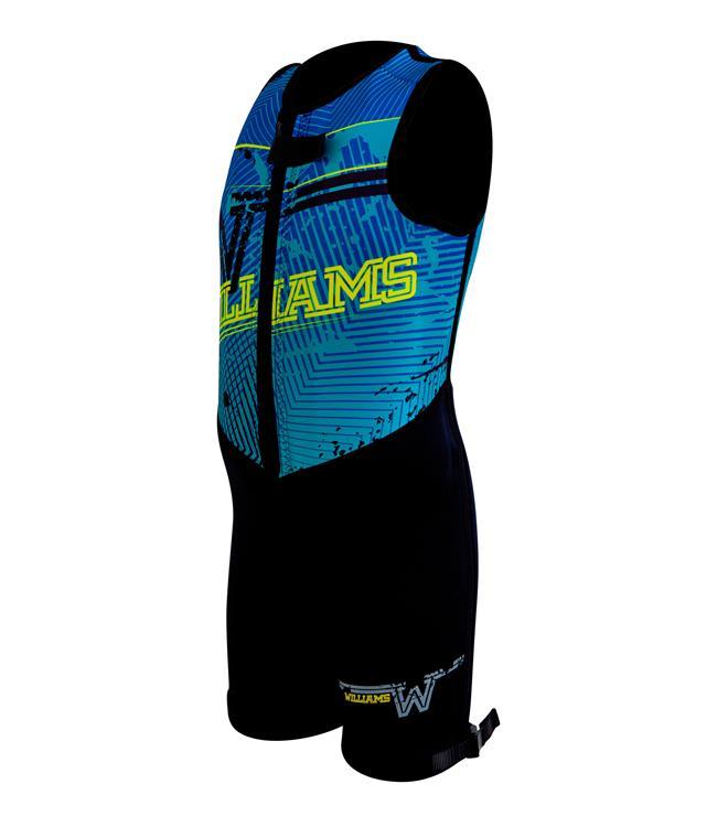 Williams Competitor Youth Barefoot Suit (2021) - Blue - Waterskiers World