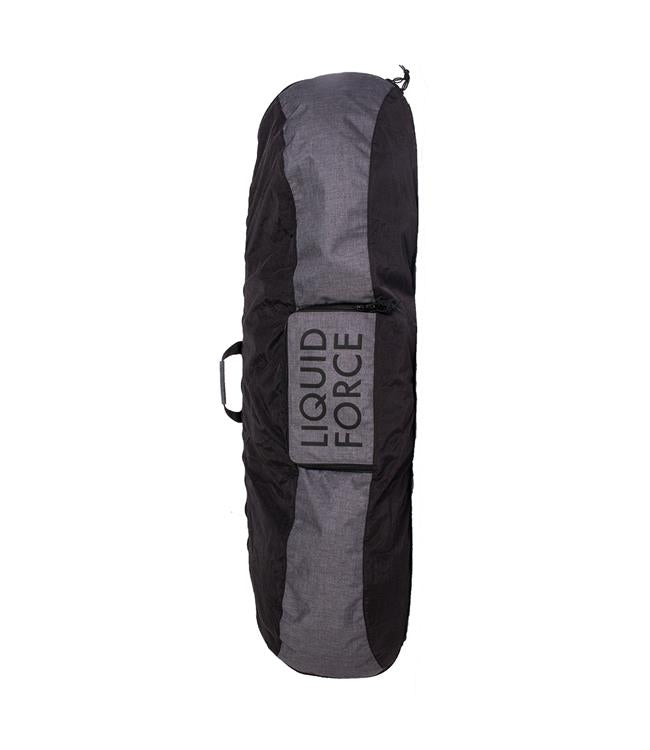 Liquid Force Back Pack Board Bag in Black – primary front view of the backpack-style wakeboard travel bag