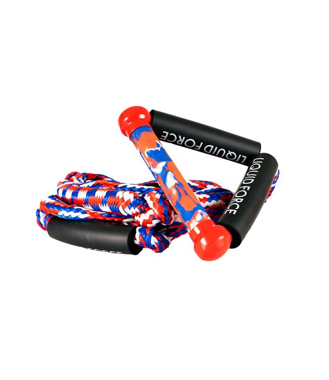 Liquid Force Learn To Surf Rope and Handle - 24ft beginner wakesurf line with 8.5in EVA handle and inline shock absorber