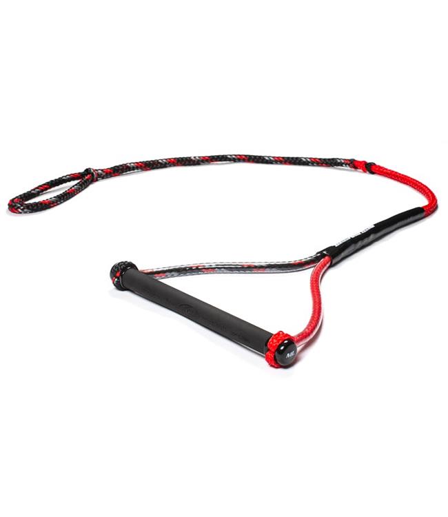 Masterline Pro-Tect Custom Water Ski Handle - black silver and red colourway view of the slalom handle