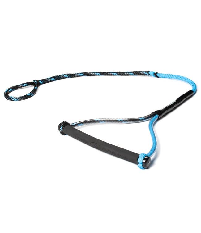 Masterline Pro-Tect Custom Radius Handle - black silver and baby blue colourway view of the radius slalom handle