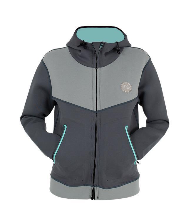 Jetpilot Flight Womens Tour Coat (2022) - Charcoal - Waterskiers World