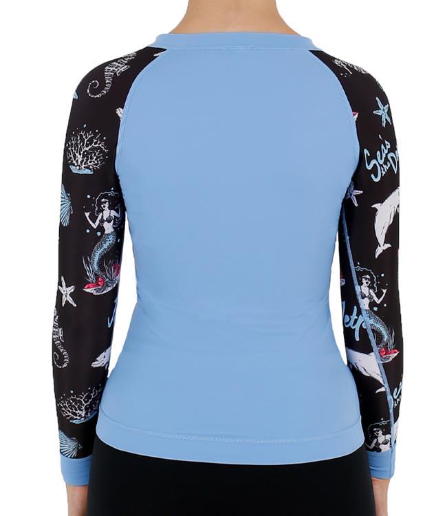 Jetpilot Seas the Day Girls Long Sleeve Rashy (2021) - Waterskiers World