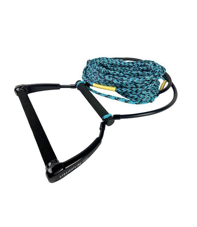 Straightline Kneeboard Rope and Handle 3-section Poly-E mainline coiled, with colour-segmented length markers